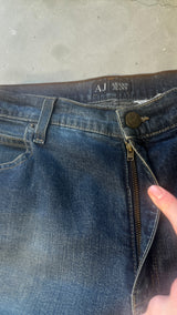 Armani Jeans (AJ) Herren Jeans – Made in Italy – Washed Dark Blue – W34/L35