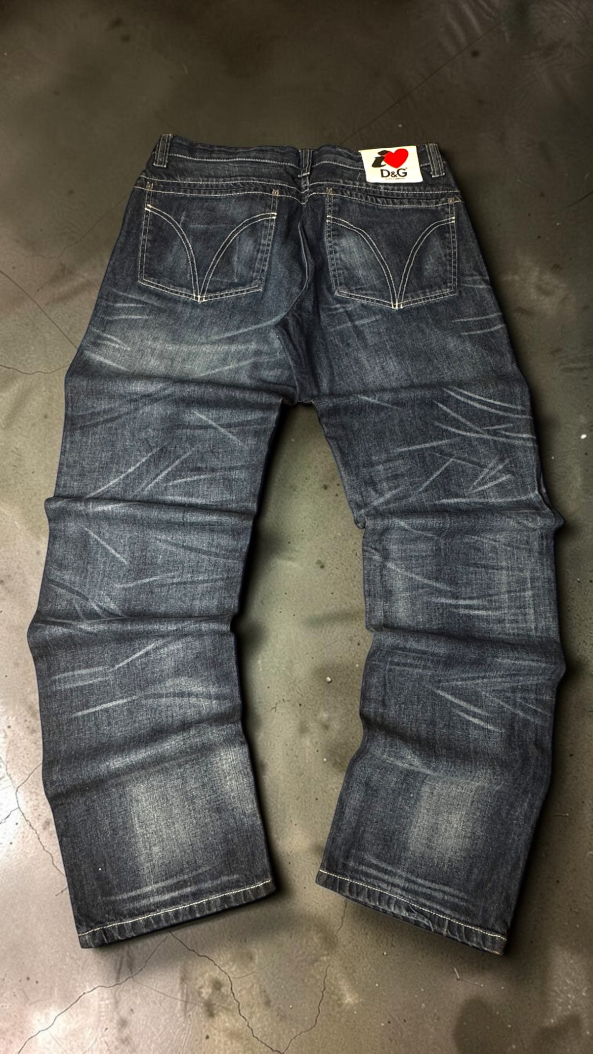 D&G Dolce & Gabbana Vintage Y2K Jeans | Baggy Straight Leg | I ❤️ D&G Patch