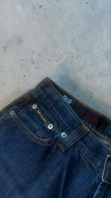 D&G Dolce & Gabbana Vintage Baggy Jeans – Made in Italy – Mud Wash – W30