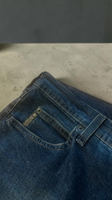 Armani Jeans (AJ) Herren Jeans – Made in Italy – Washed Dark Blue – W34/L35