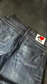 D&G Dolce & Gabbana Vintage Y2K Jeans | Baggy Straight Leg | I ❤️ D&G Patch