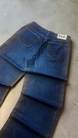 D&G Dolce & Gabbana Vintage Baggy Jeans – Made in Italy – Mud Wash – W30