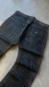 Armani Jeans (AJ) Herren Jeans – Dunkelgrau / Washed Black – Button-Fly  
Beschreibung: