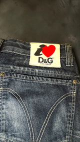 D&G Dolce & Gabbana Vintage Y2K Jeans | Baggy Straight Leg | I ❤️ D&G Patch