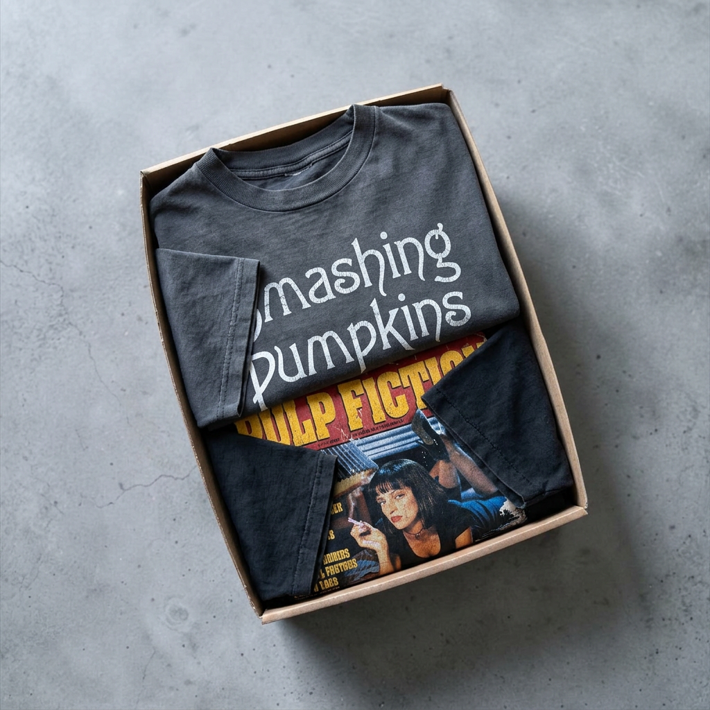 90s Graphic und Single-Stitch Tee Mystery Box 2er Vintage Shirts